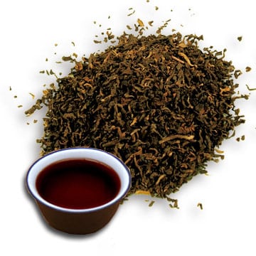 Hojas intercambiables del té de alta fermentación de Puerh, té superior castaño pardusco de Puerh